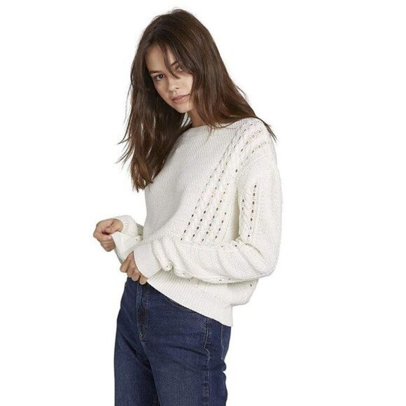 ✨ VOLCOM ✨ Cable Bodied Boxy Fit Crew Neck Sweater - [XXL, Mustard Gold] - Picture 2 of 14